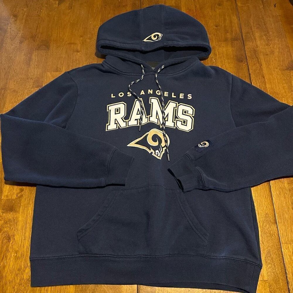 Los Angeles Rams Women’s Sweatshirt Blue Hoodie NFL Team Apparel sweater Size M